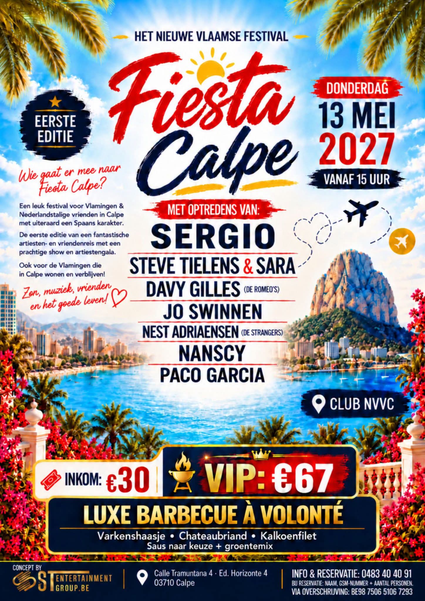 Fiesta Calpe - Artiestenshow (Calpe, Spanje)